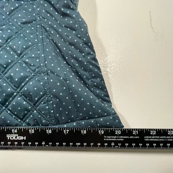 Merona Blue Quilted Vest Insulated Stand-Up Collar. Size M - Picture 10 of 11